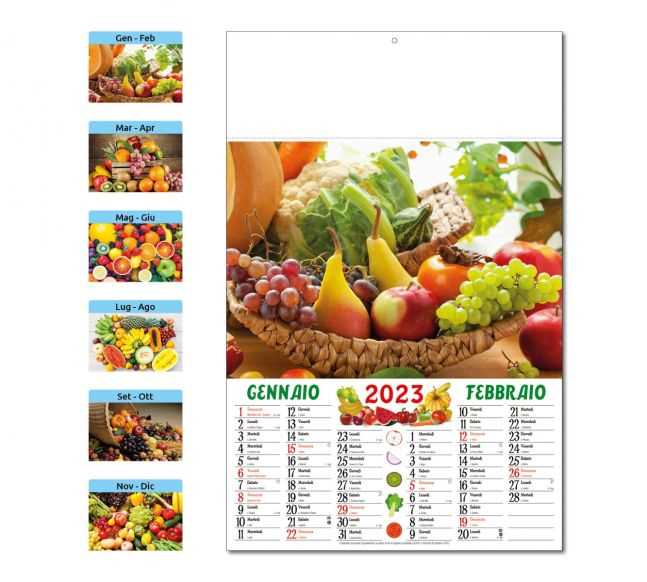 CALENDARIO ILLUSTRATO ORTO E  FRUTTA