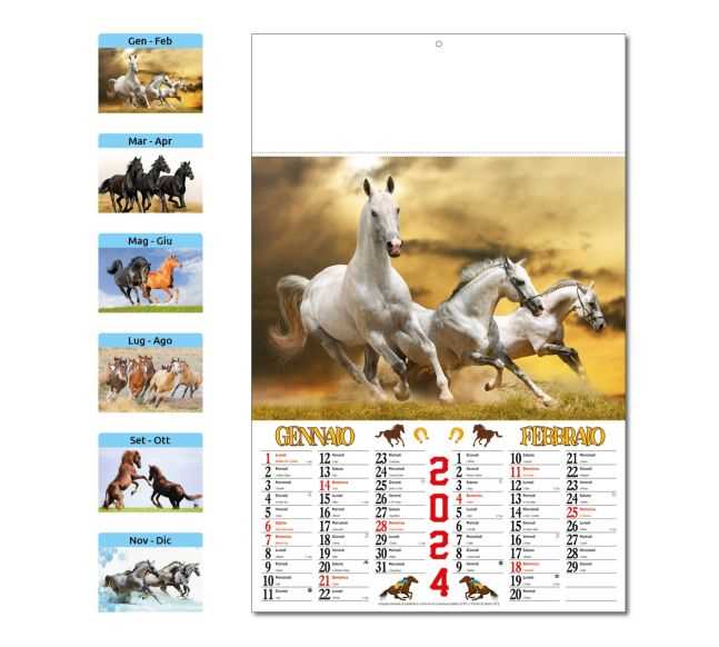 CALENDARIO ILLUSTRATO CAVALLI